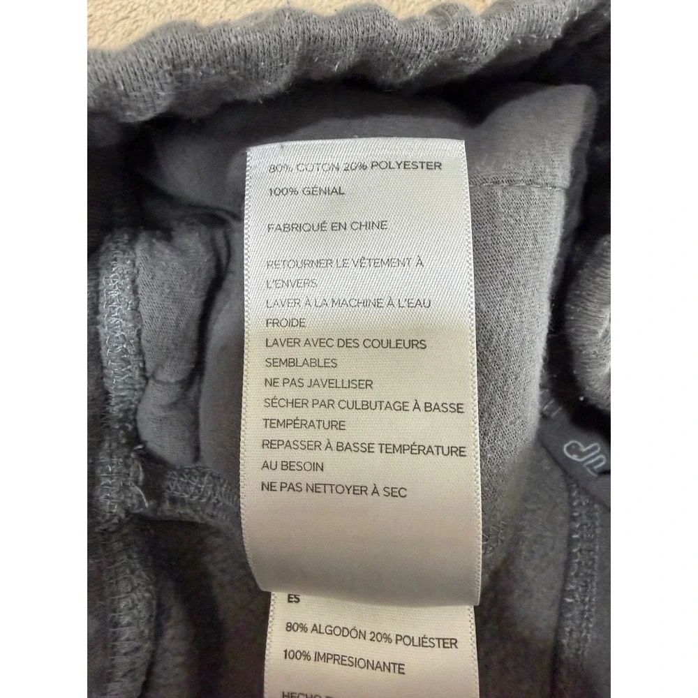 FIGS Essential‎ Jogger Sweatpants Mens Small Charcoal Gray Fleece Drawstring EUC